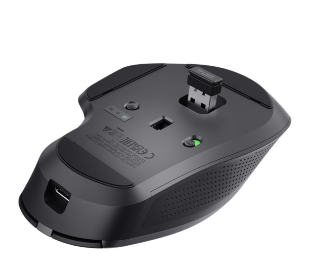 TRUST Bezprzewodowa mysz OZAA+ Multi-Connect Czarna 24820 - 1259242 - zdjęcie 5